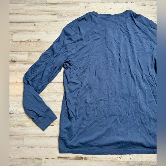 Brooks Brothers Crewneck Mens Large Navy 1/4 Button Up Cotton Long Sleeve - Picture 9 of 9